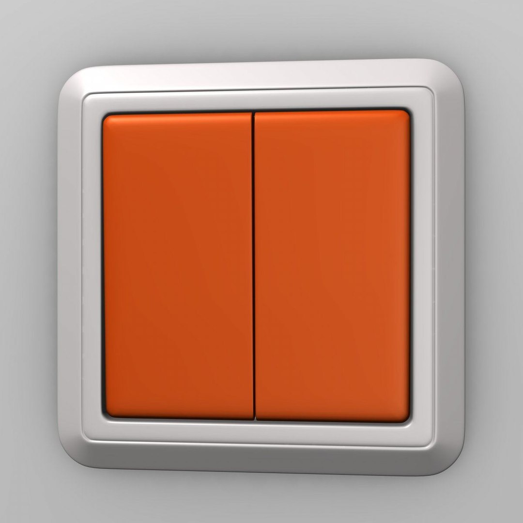 3d Outlet Switch Model
