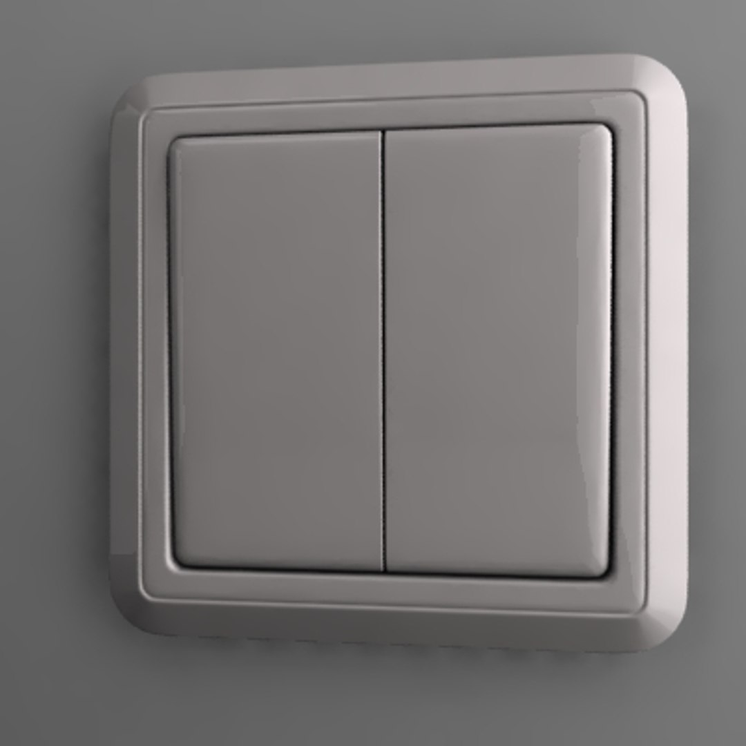3d Outlet Switch Model