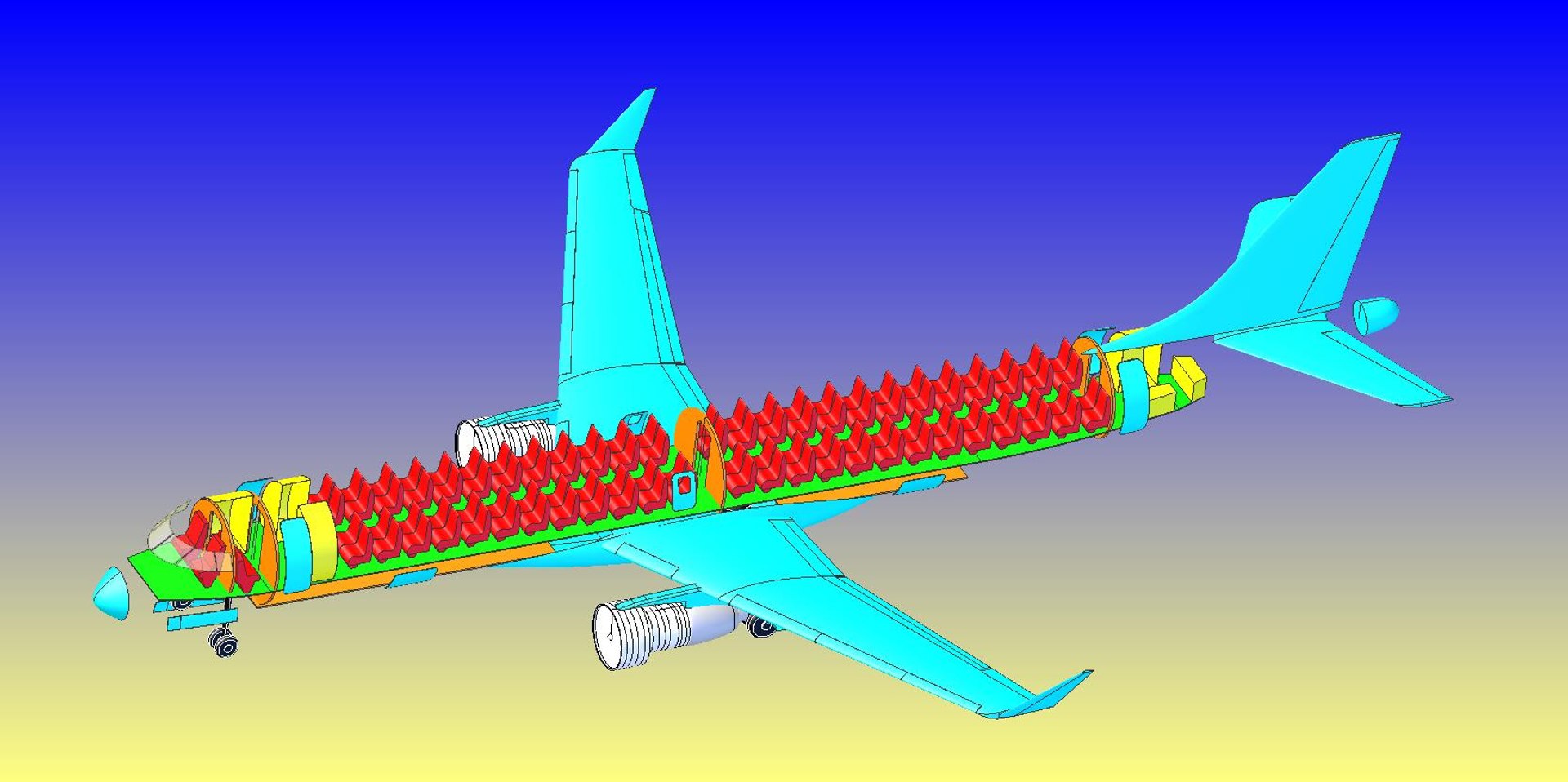 3dsmax Embraer Commercial Aircraft Solid
