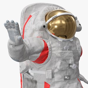Chinese Moon Spacesuit Empty Rigged for Maya model