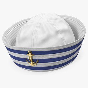 海军水手帽3D模型