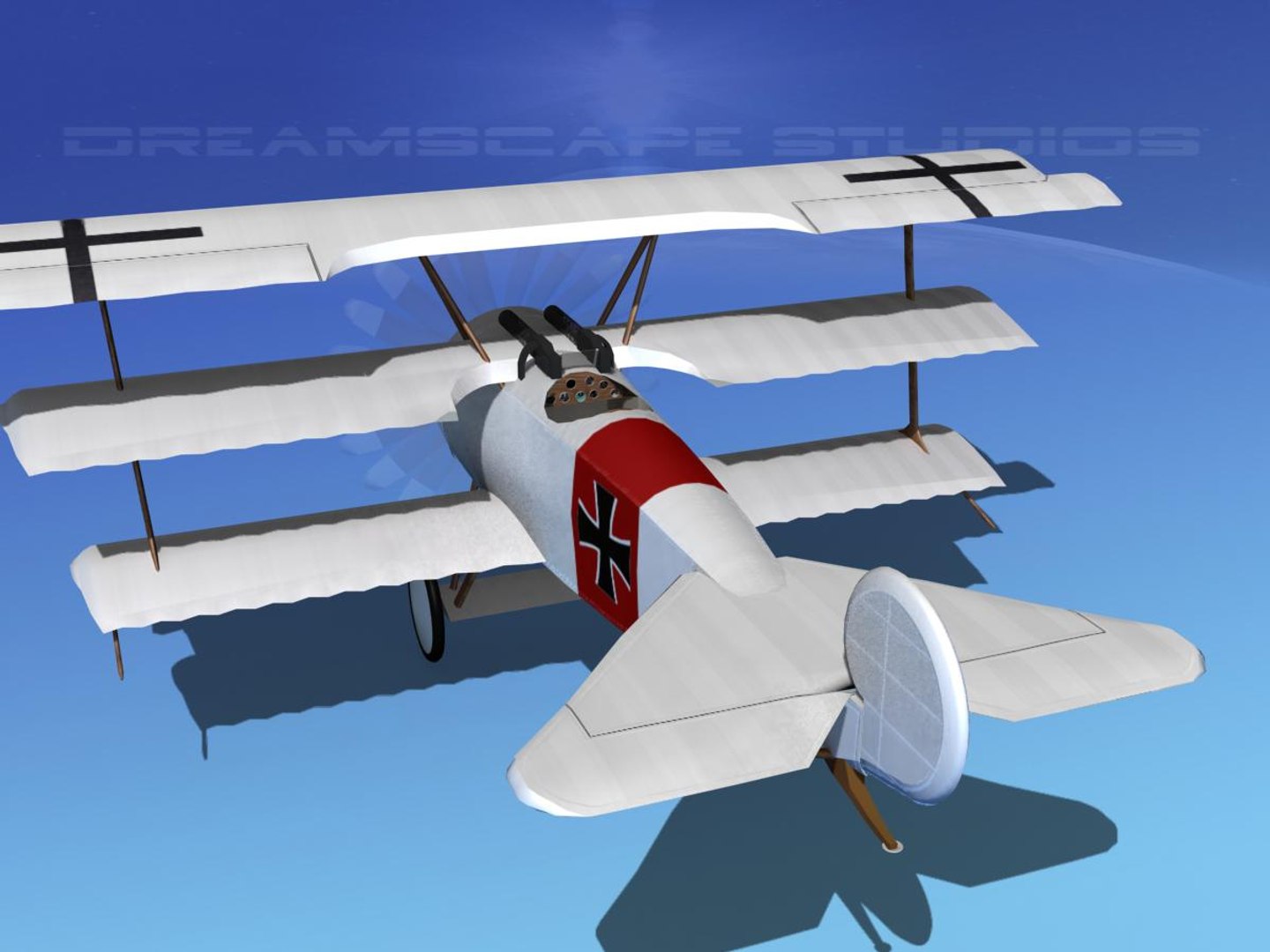 Triplanes Fokker Dr-1 Fighter 3ds