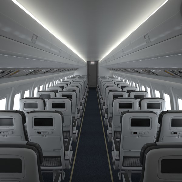 Airplane cabin model - TurboSquid 1307858