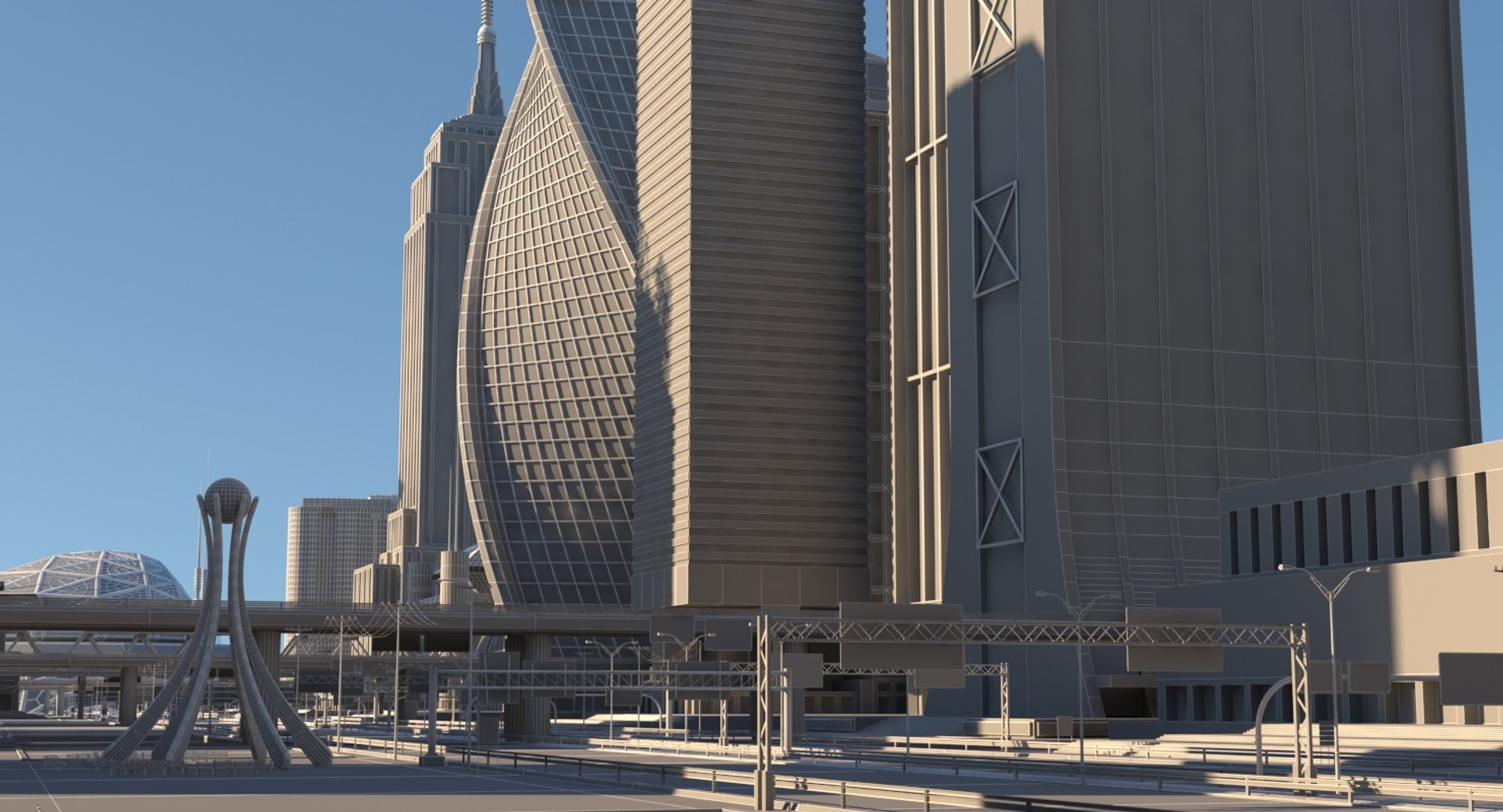 Definition cityscape 3D model - TurboSquid 1375888