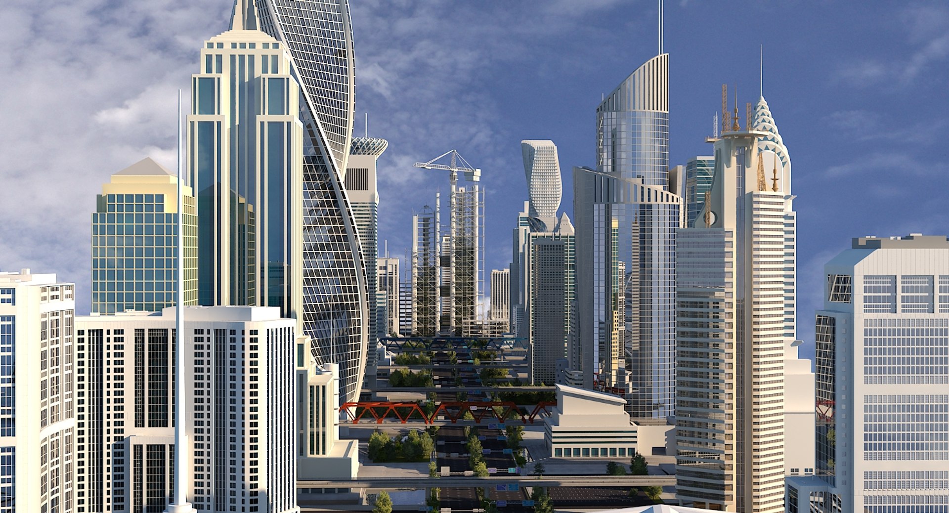 Definition cityscape 3D model - TurboSquid 1375888