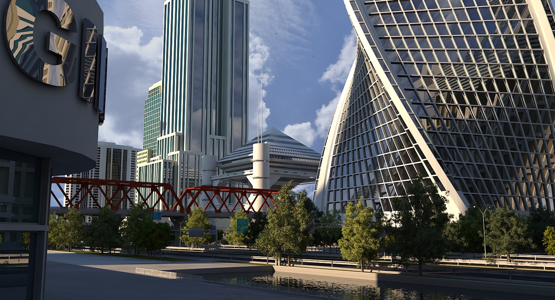Definition cityscape 3D model - TurboSquid 1375888
