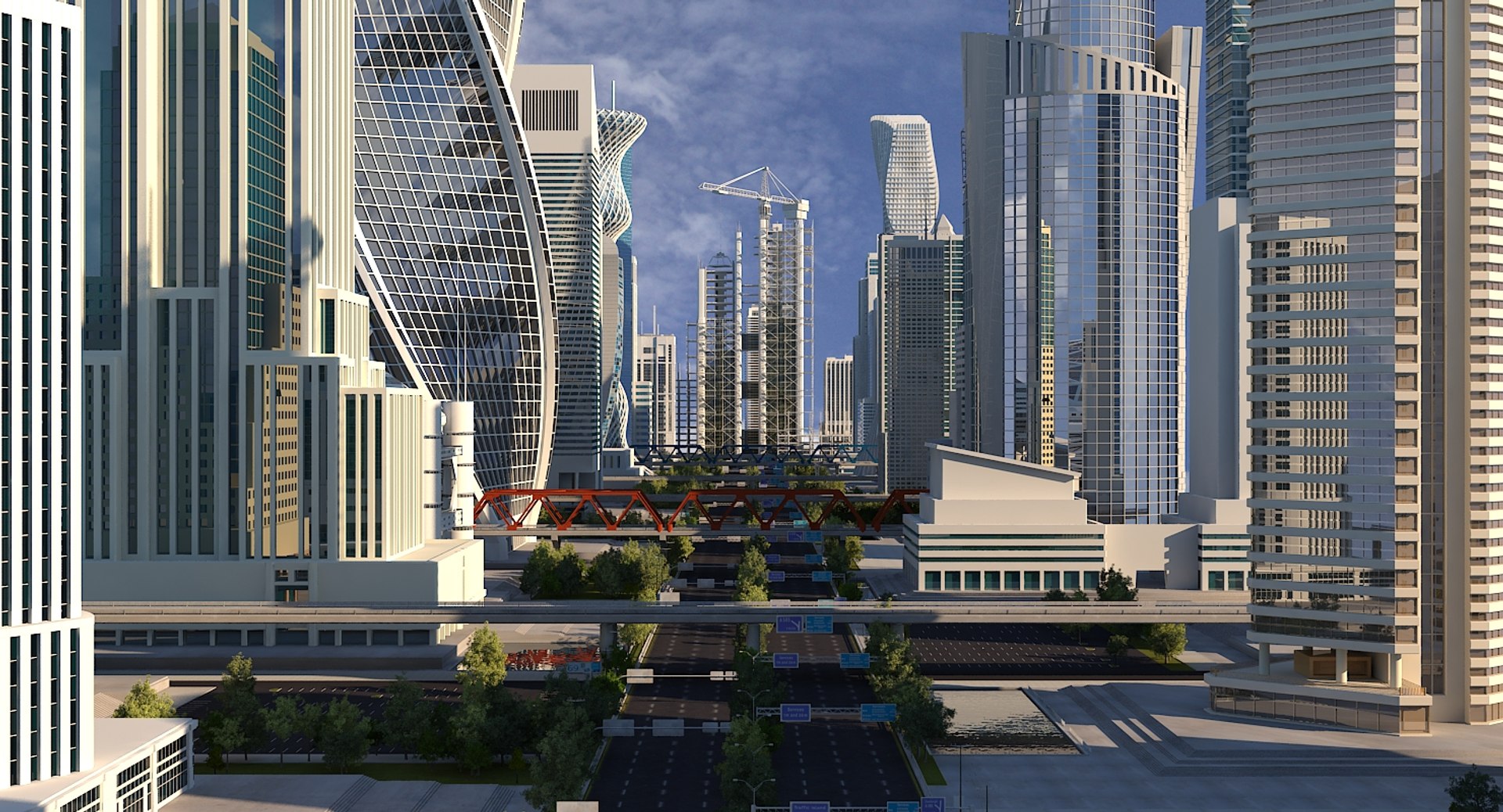 Definition cityscape 3D model - TurboSquid 1375888