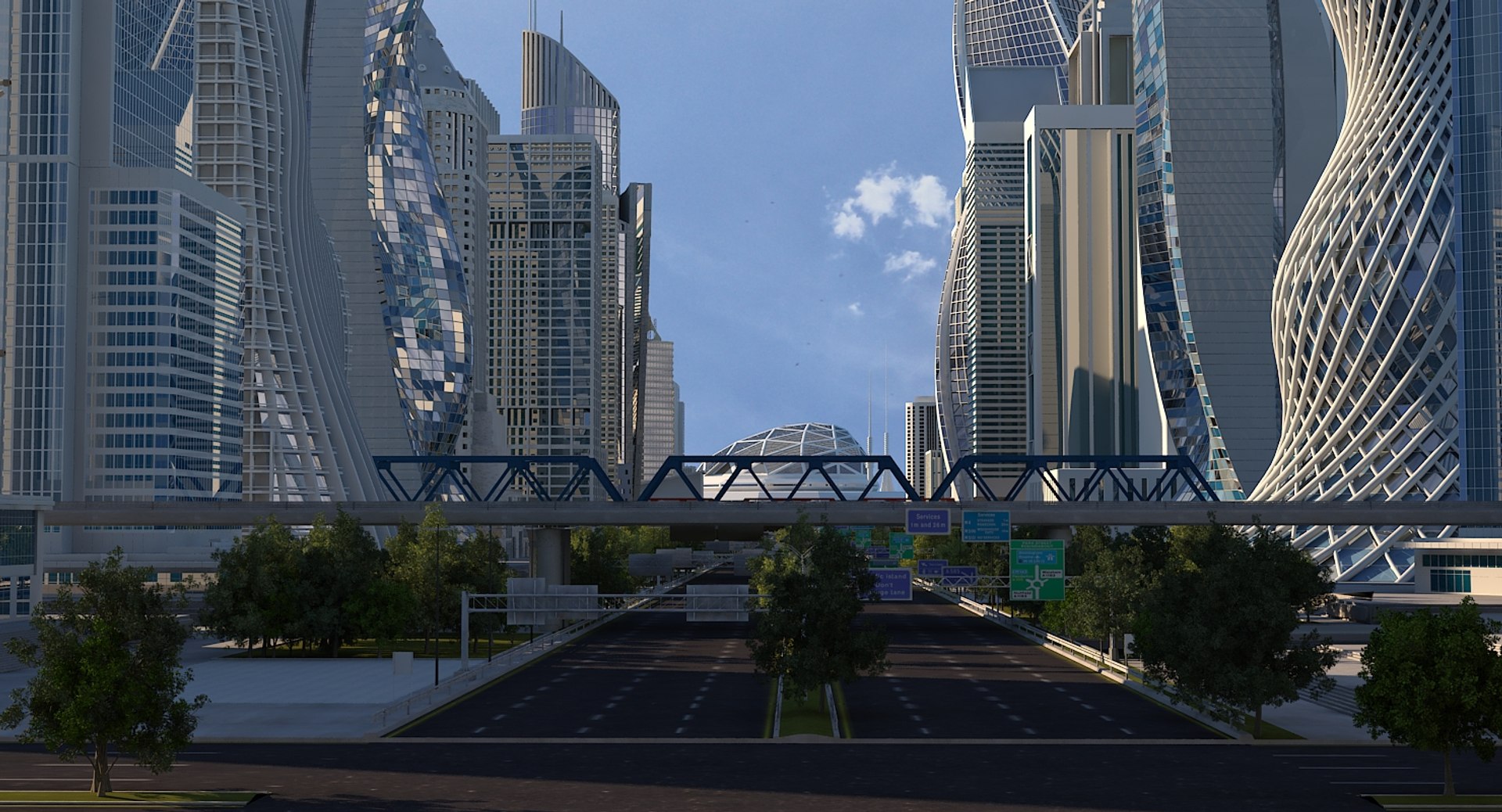 Definition cityscape 3D model - TurboSquid 1375888