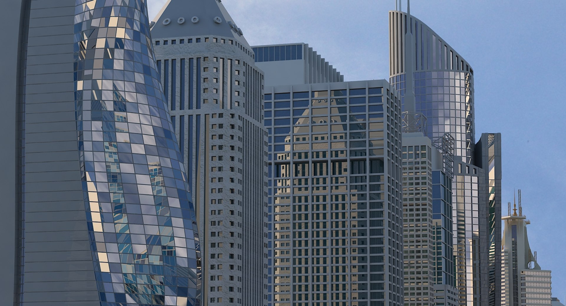Definition cityscape 3D model - TurboSquid 1375888