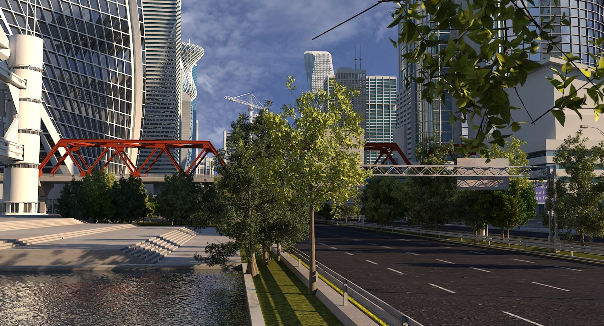 Definition cityscape 3D model - TurboSquid 1375888
