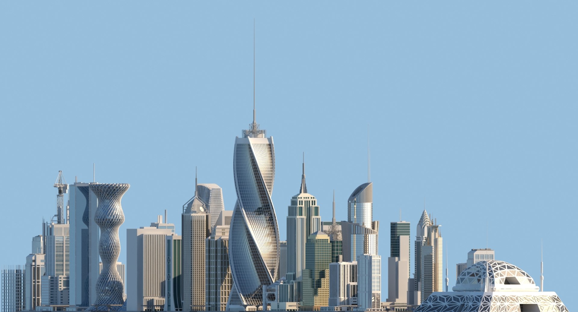 Definition cityscape 3D model - TurboSquid 1375888