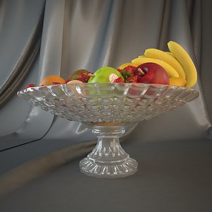fruit plate 3d model
