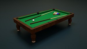 billiards table 3d model