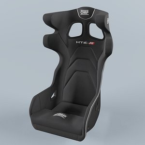 OMP HTE-R CARBON Black Seat 3D model
