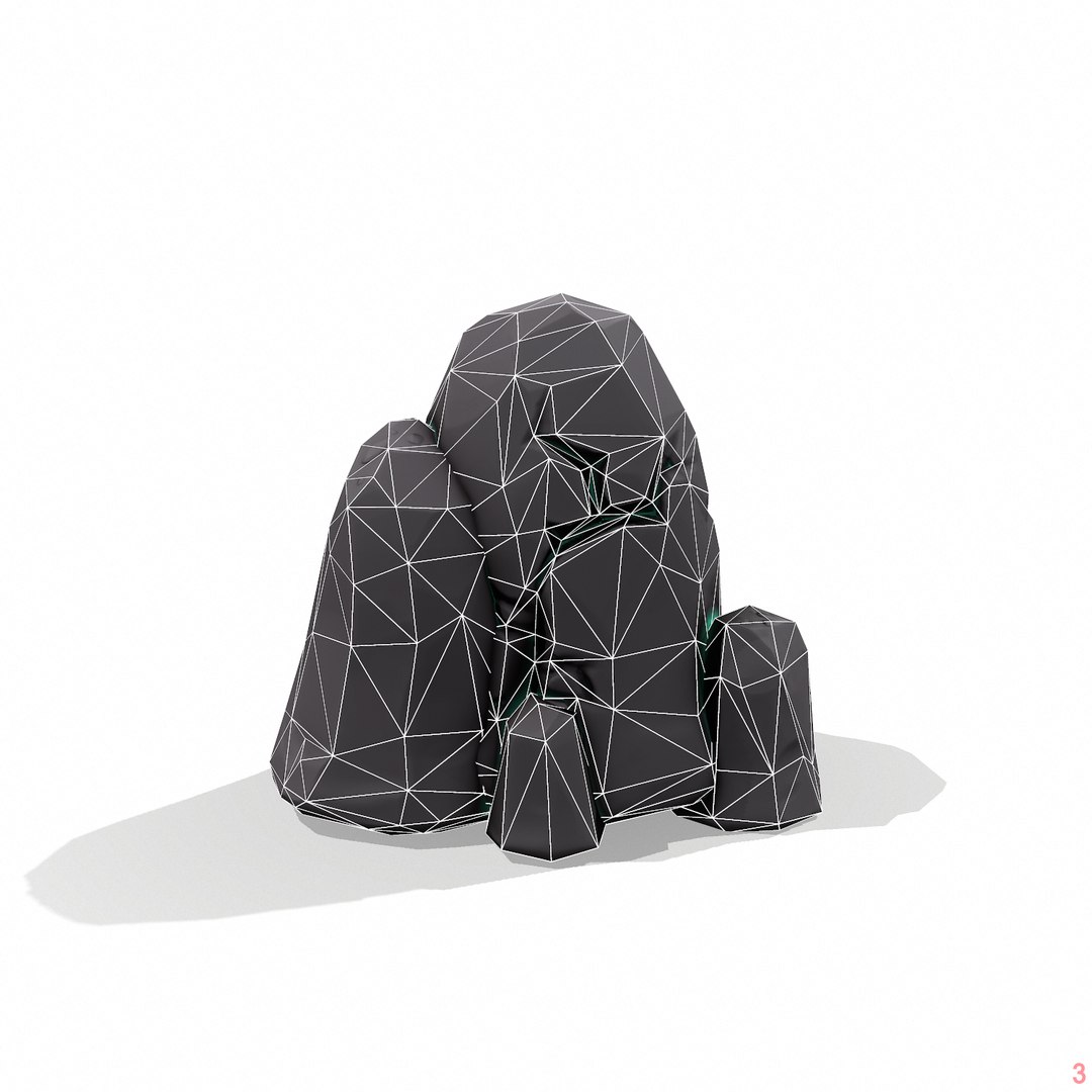 3D Stylized Rocks - TurboSquid 1545022