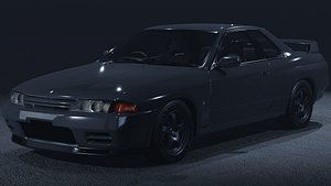 1989 Nissan Skyline GT-R R32 3D Model The Original Godzilla