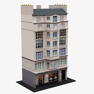 Typical Parisian Apartment 3d Building 03