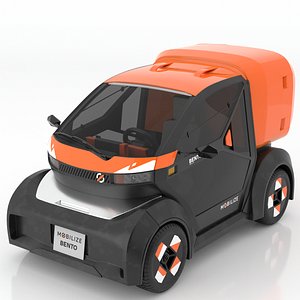 Mobilize Bento electric miniature city car  Orang 3D Model 3D