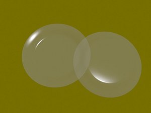3D glass plate