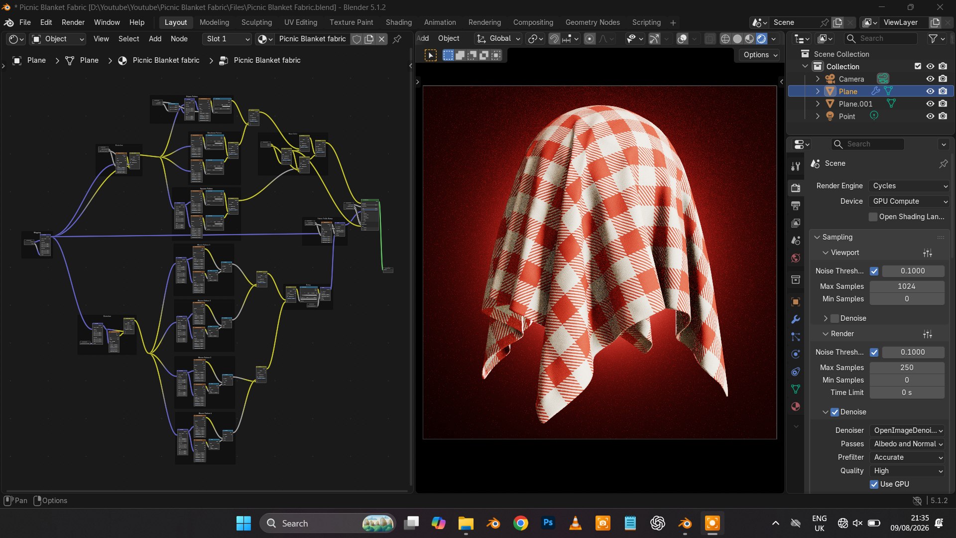 Picnic Blanket Fabric - Procedural Plaid Checkered Material model https://p.turbosquid.com/ts-thumb/7l/36exVT/tT/18/png/1787806961/1920x1080/fit_q87/cd97e904db2ae2e3d4b0125884a843381c64d905/18.jpg