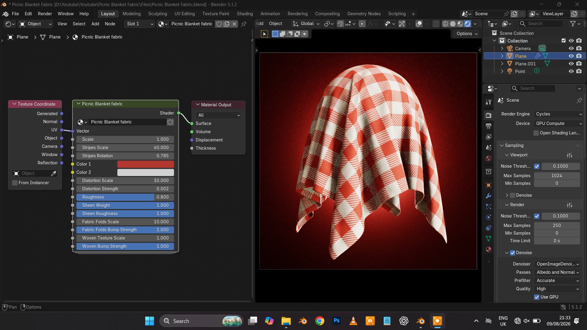 Picnic Blanket Fabric - Procedural Plaid Checkered Material model https://p.turbosquid.com/ts-thumb/7l/36exVT/wc/17/png/1787806934/1920x1080/fit_q87/8f2d95f3768da5fa24a3dbe06c5f4895339e2eb7/17.jpg