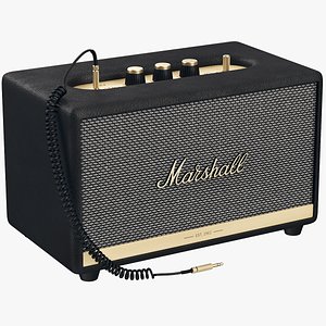 Speaker Marshall Acton II Bluetooth Black 3D model
