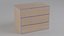 Japandi Low Dresser 1000mm - Blender FBX USD