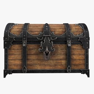 wooden chest with texture and smrt material