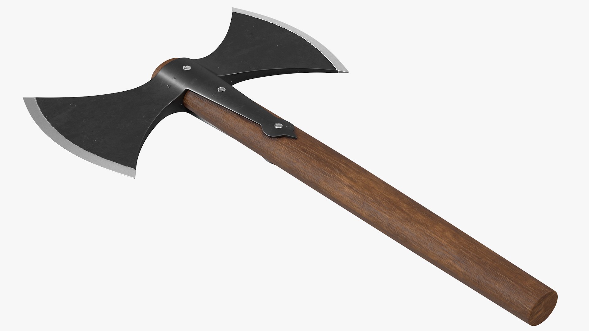 throwing double bladed axe weapon 3D model https://p.turbosquid.com/ts-thumb/7l/DrtIes/d7J60sBt/throwingdoublebladedaxe3dmodel008/jpg/1599756223/1920x1080/fit_q87/38dbc59eb854f3025fe2fcfd7a75ae3a1d04ae7e/throwingdoublebladedaxe3dmodel008.jpg