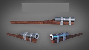Medieval HandCannon  Lowpoly