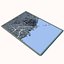 Modelo 3D da paisagem urbana de São Francisco, Ponte Golden Gate, horizonte da Baía de São Francisco, Califórnia