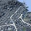 Modelo 3D da paisagem urbana de São Francisco, Ponte Golden Gate, horizonte da Baía de São Francisco, Califórnia