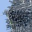Modelo 3D da paisagem urbana de São Francisco, Ponte Golden Gate, horizonte da Baía de São Francisco, Califórnia