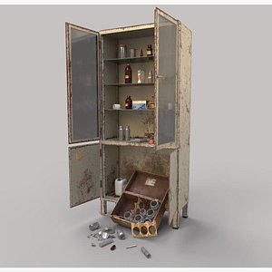 3D Abandoned Health-Medical Cabinet