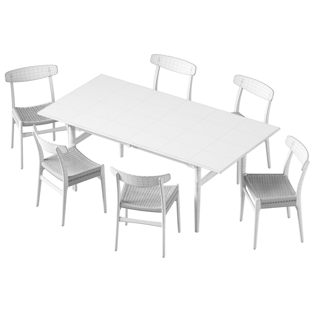 Carl Hansen Chair CH23 Dining Table CH327 3D model https://p.turbosquid.com/ts-thumb/7l/K4epGV/lD/4/jpg/1623157996/1920x1080/fit_q87/efaba992c1d5199ff5ddfdef87f1600b883be2db/4.jpg