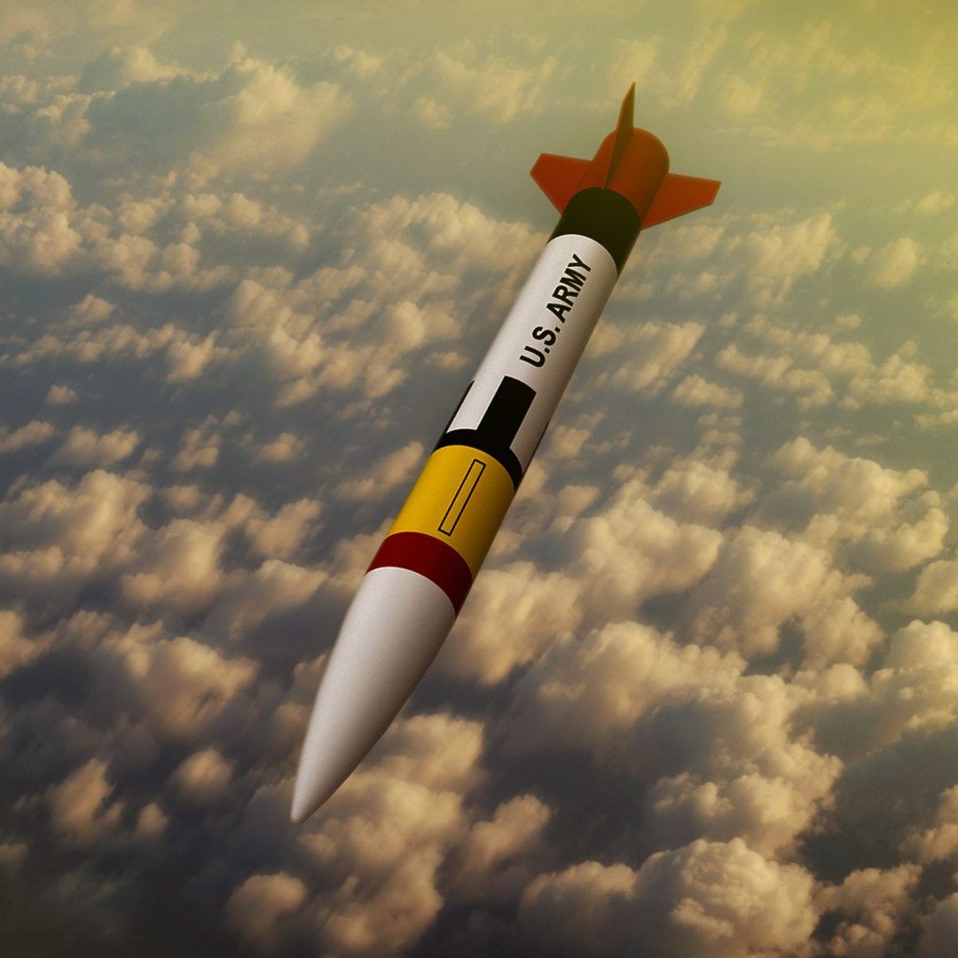 patriot rocket 3d model