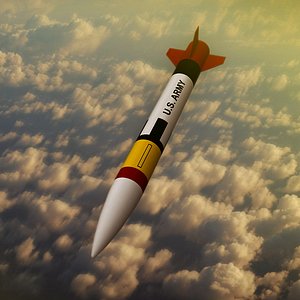 patriot rocket 3d model