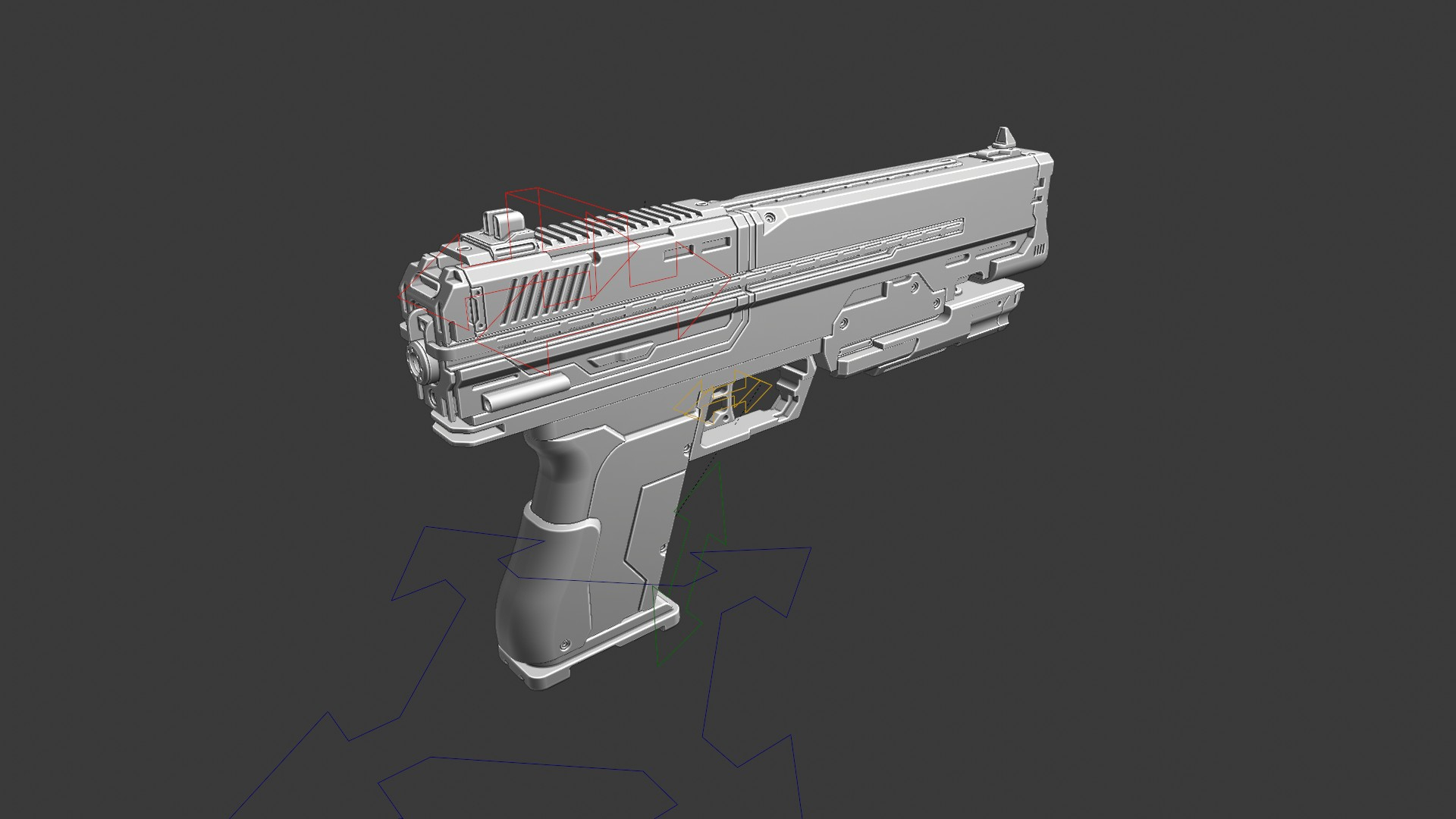 Sci fi Hand Gun 3D model - TurboSquid 1805492