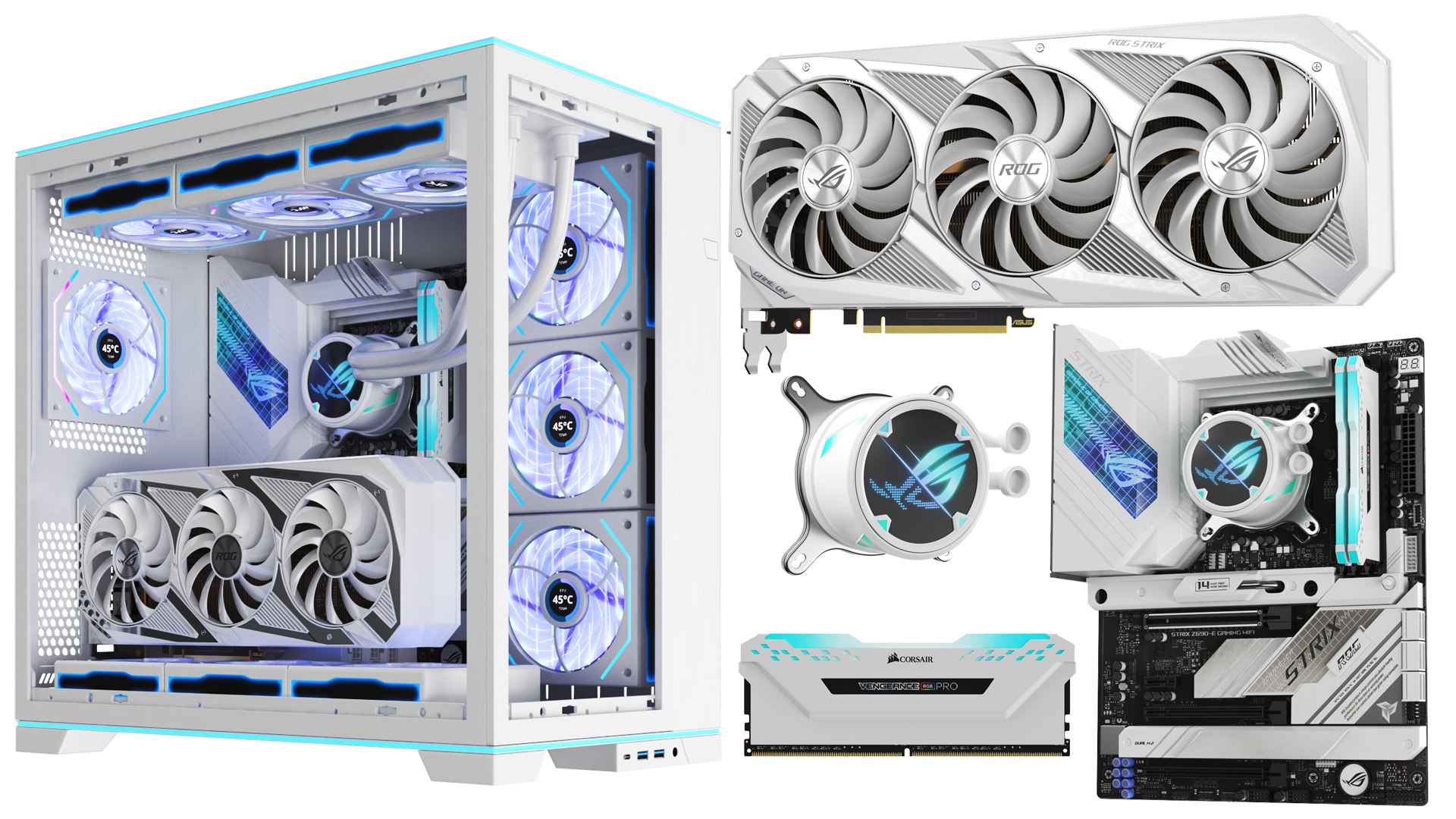 Full Detailed White Computer Tower Case 2 3D - TurboSquid 2297883