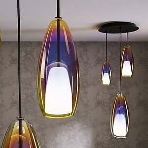 Flute suspension lamp