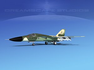 general f-111 aardvark bomber 3d model