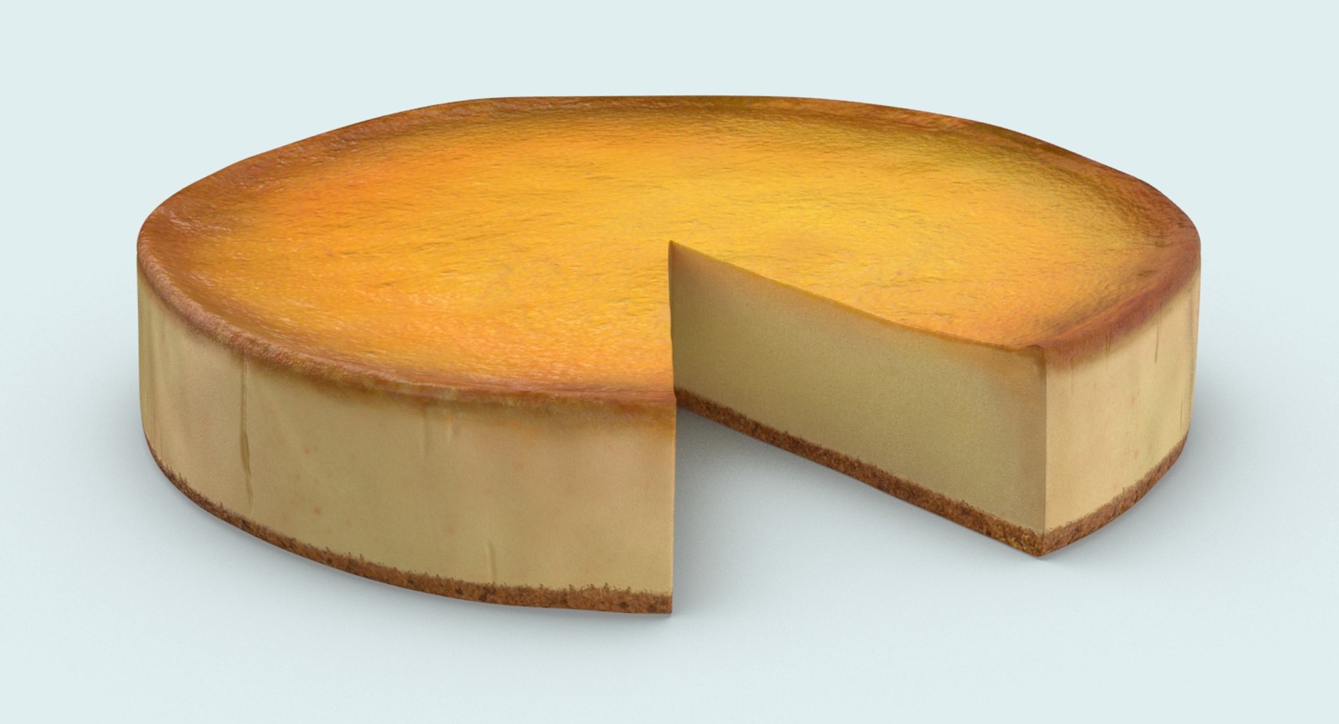 3D New-york-style-cheesecake---slice-cut - TurboSquid 1353652
