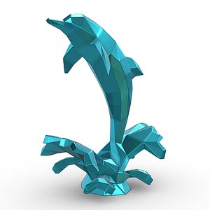 3D dolphin figure