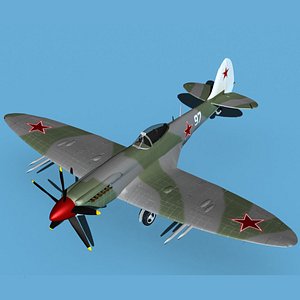 Supermarine Spitfire Mk XXII V21 Soviet Union 3D model