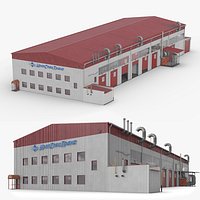 Freight Storage Terminal Rigged for Maya