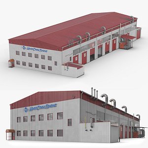 Freight Storage Terminal Rigged for Maya
