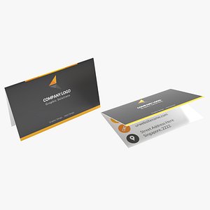 Folded Portrait Business Card