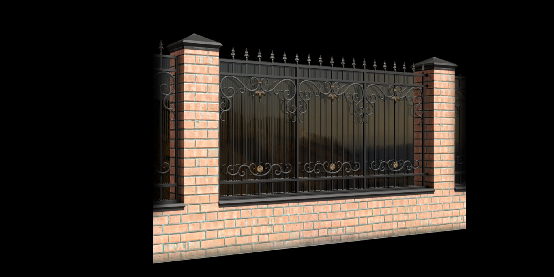 3D wrought iron gate fence https://p.turbosquid.com/ts-thumb/7l/dQHlAq/uVYDjprO/fencefragm/jpg/1491408138/1920x1080/fit_q87/0e92f7848506cdce4d91c73b9c7e6c25014e51e3/fencefragm.jpg