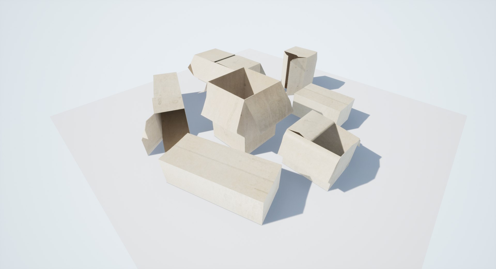 3D Boxes Low-poly Pbr Model - TurboSquid 1386104