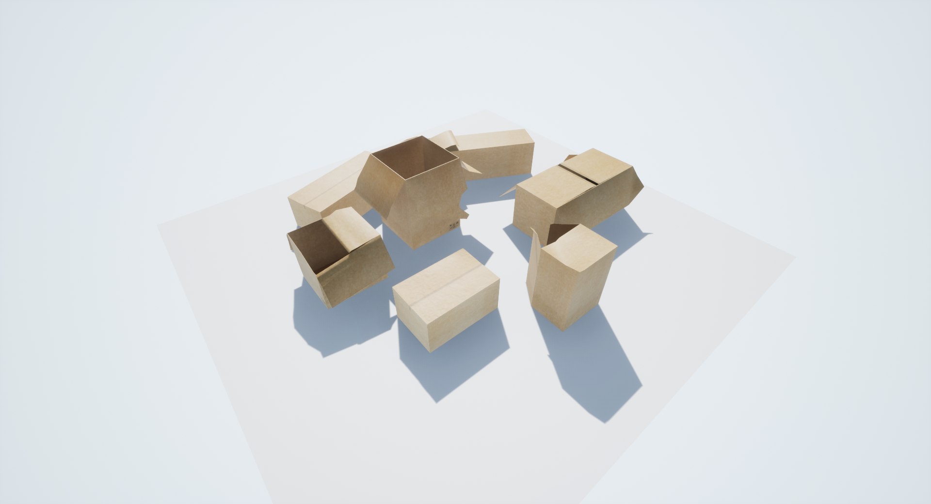 3D Boxes Low-poly Pbr Model - TurboSquid 1386104